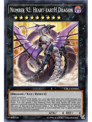 Number 92: Heart-eartH Dragon - BLMR-EN077 - Secret Rare 1st Edition