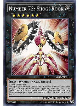 Number 72: Shogi Rook - BLMR-EN080 - Ultra Rare 1st Edition