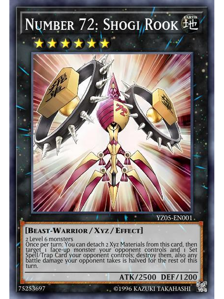 Number 72: Shogi Rook - BLMR-EN080 - Ultra Rare 1st Edition 1