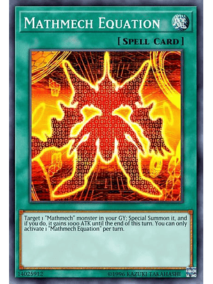 Mathmech Equation - BLMR-EN092 - Ultra Rare 1st Edition