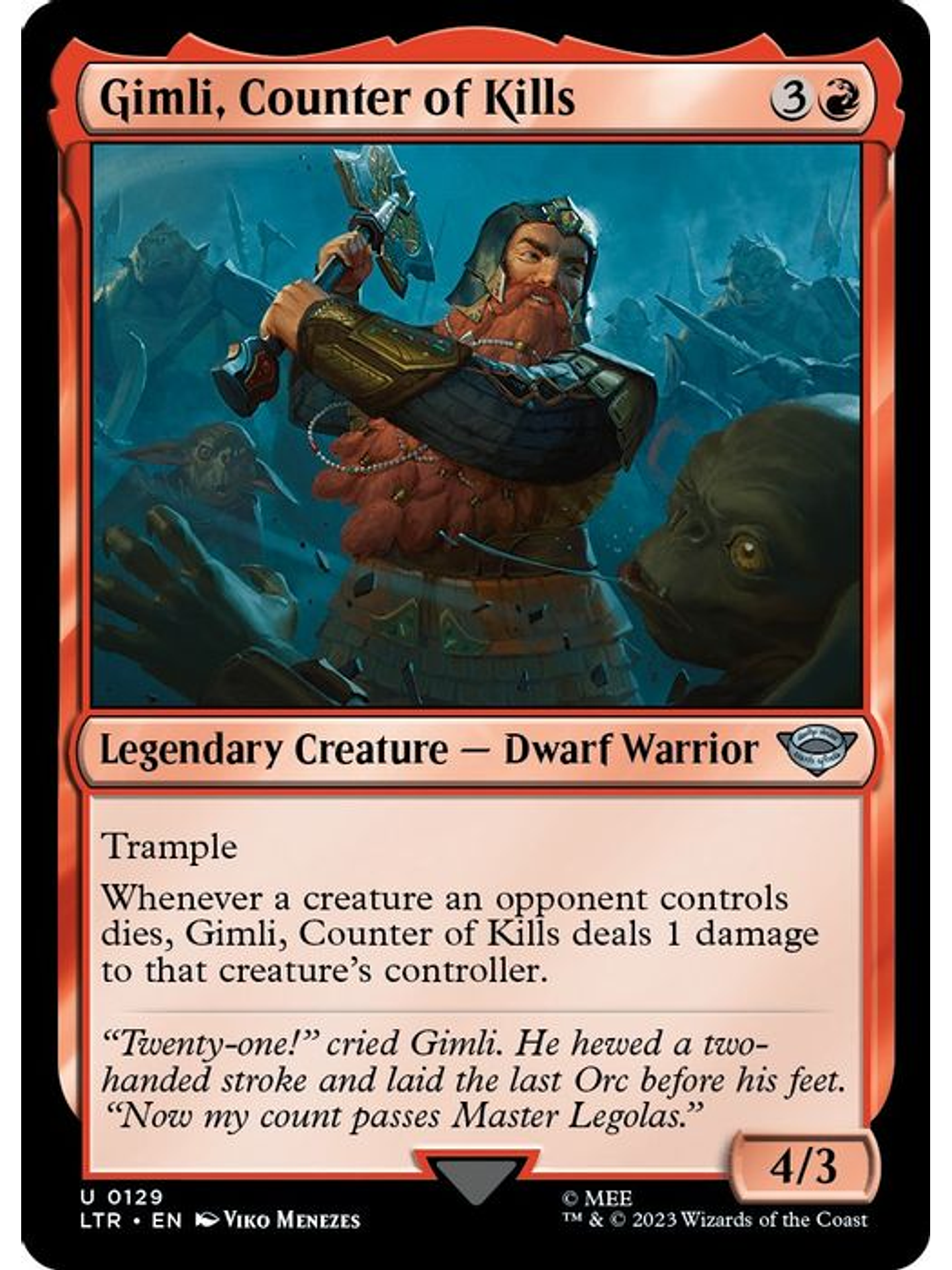 LTR-0129 U Gimli, Counter of Kills 1