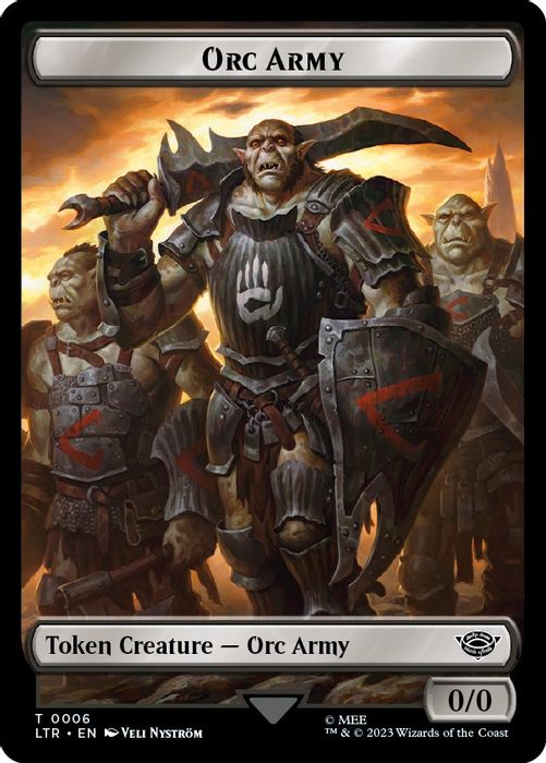 T-0014 T Orc Army (0006) // Orc Army (0005) Double-Sided Token