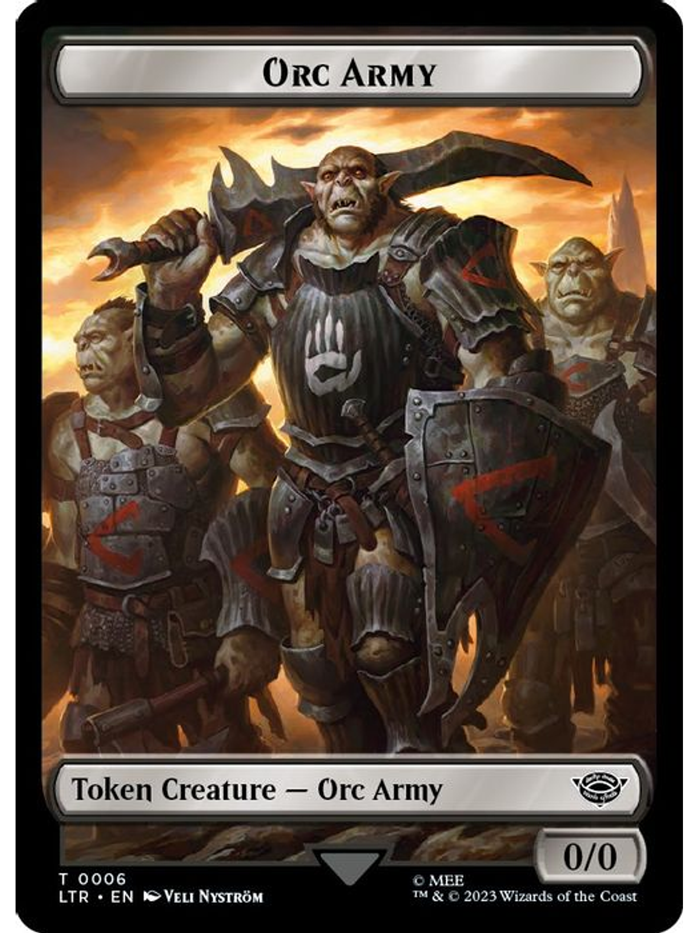 T-0014 T Orc Army (0006) // Orc Army (0005) Double-Sided Token 1