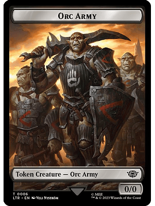 T-0014 T Orc Army (0006) // Orc Army (0005) Double-Sided Token