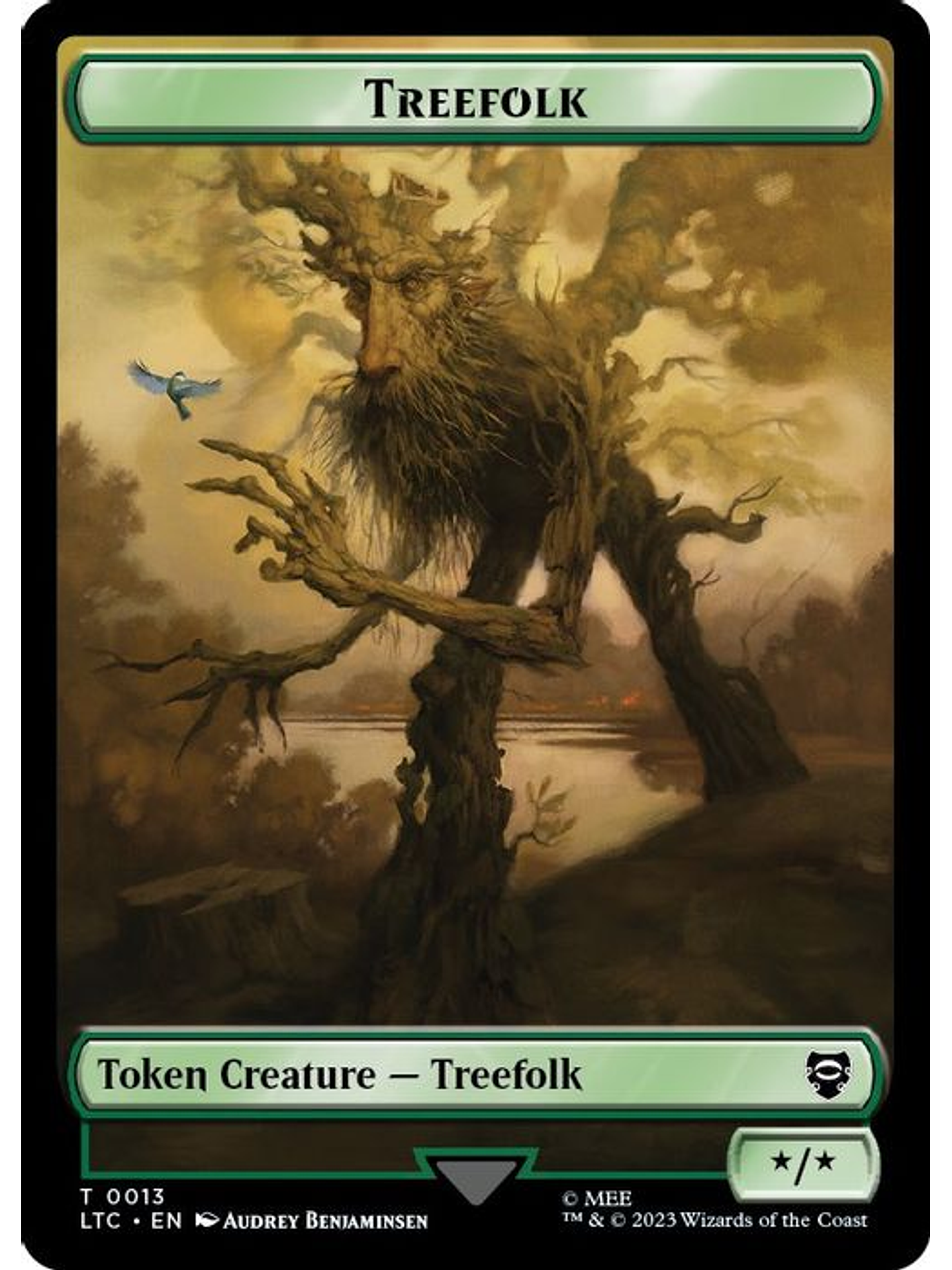 TC-0016 T Beast // Treefolk Double-sided Token 1