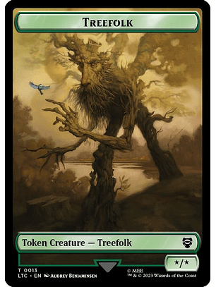 TC-0016 T Beast // Treefolk Double-sided Token