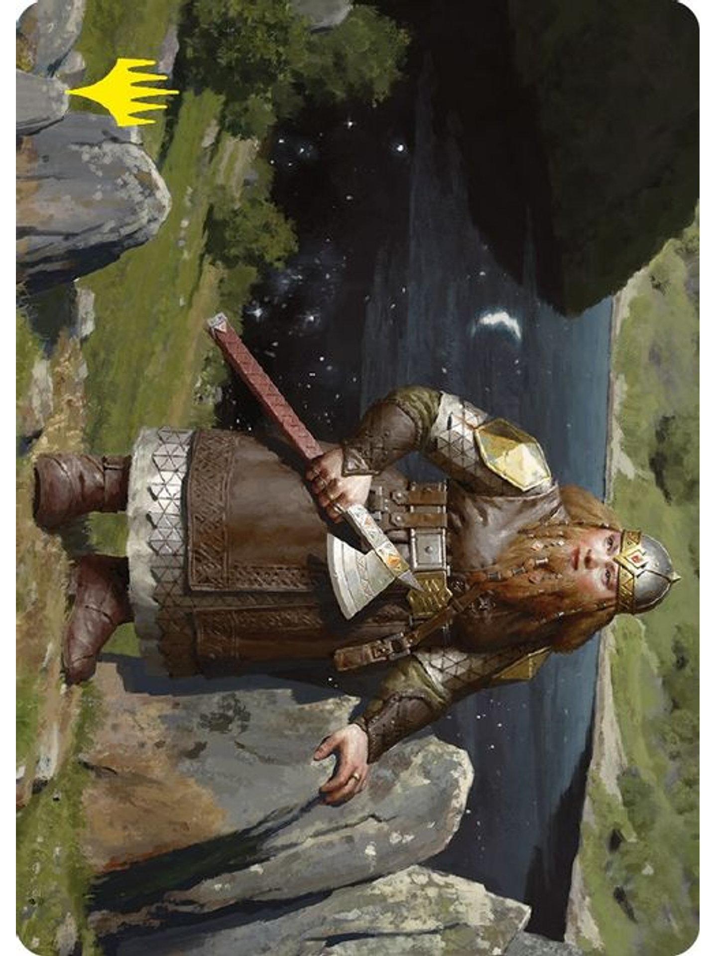 LTC ART-0068 S Mirrormere Guardian Art Card (Gold-Stamped Signature) 1