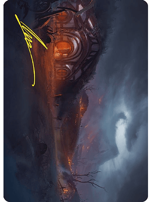 LTC ART-0070 S Field of Ruin Art Card (Gold-Stamped Signature)