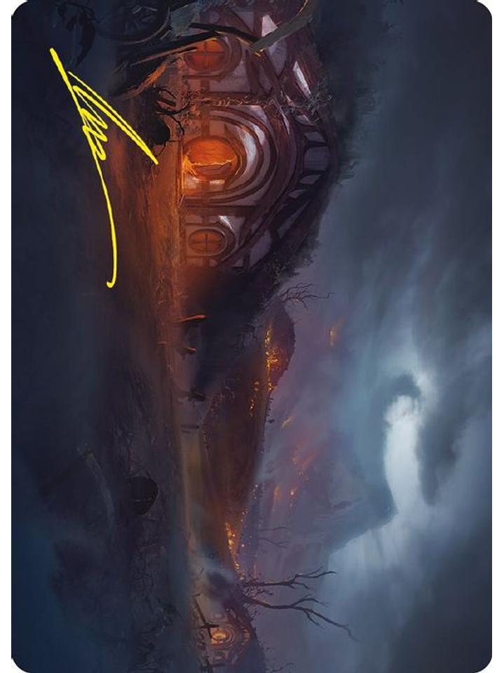 LTC ART-0070 S Field of Ruin Art Card (Gold-Stamped Signature) 1