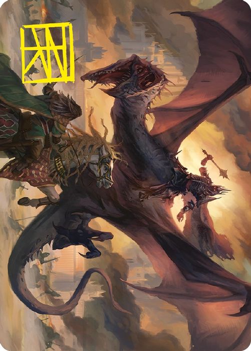 LTC ART-0071 S Witch-king, Bringer of Ruin Art Card (Gold-Stamped Signature)