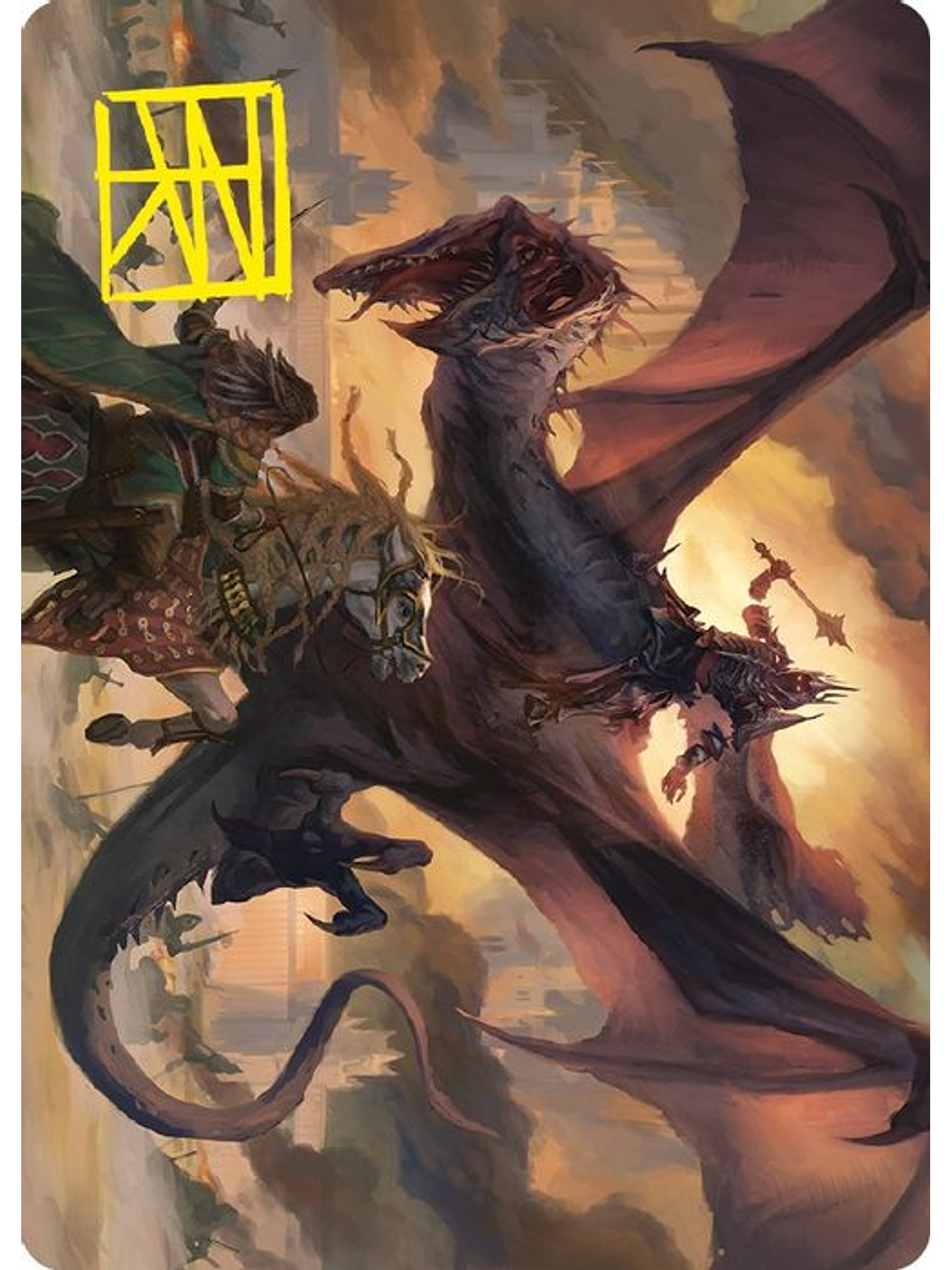 LTC ART-0071 S Witch-king, Bringer of Ruin Art Card (Gold-Stamped Signature) 1