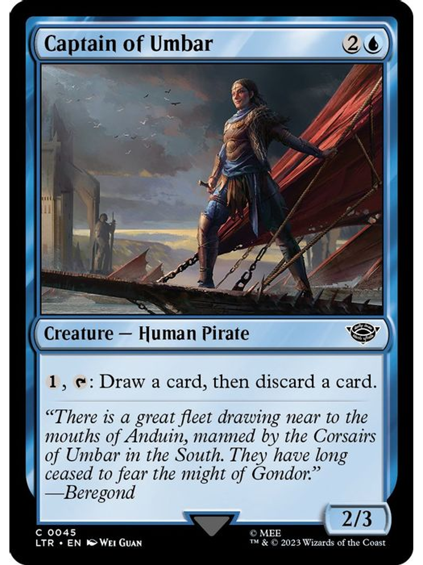 LTR-0045 C Captain of Umbar (Foil) 1