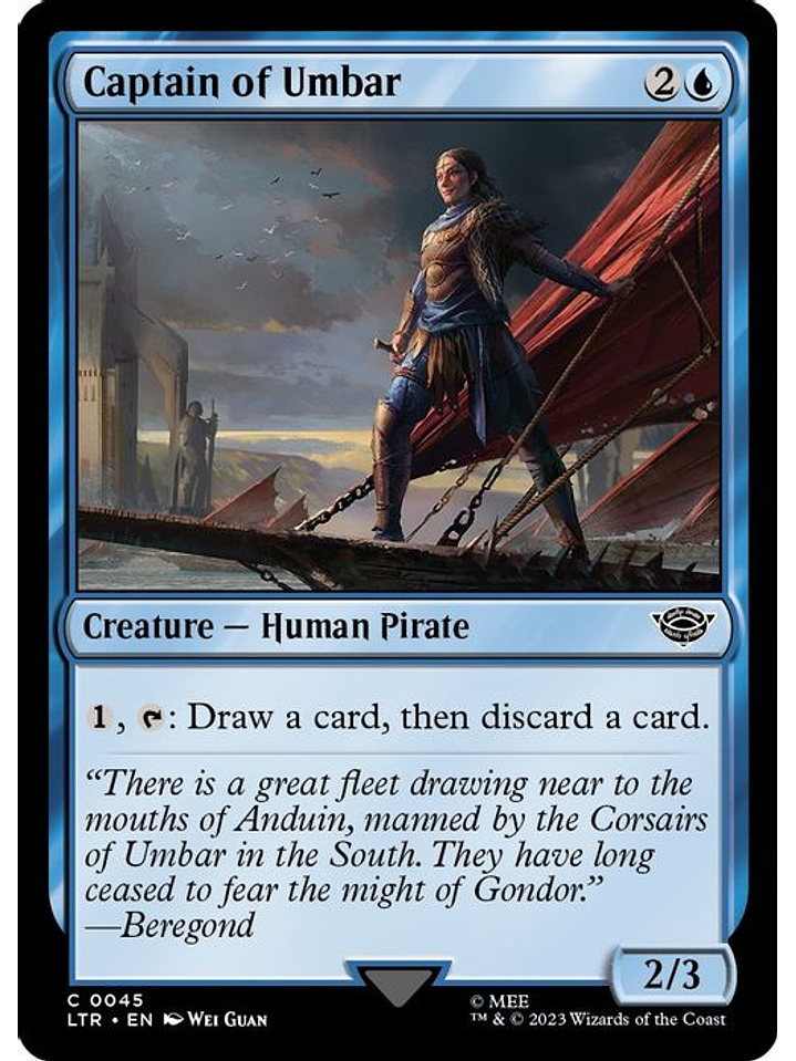 LTR-0045 C Captain of Umbar (Foil) 1