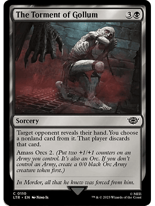 LTR-0110 C The Torment of Gollum (Foil)