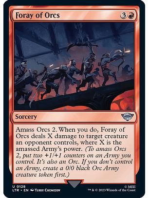 LTR-0128 U Foray of Orcs (Foil)