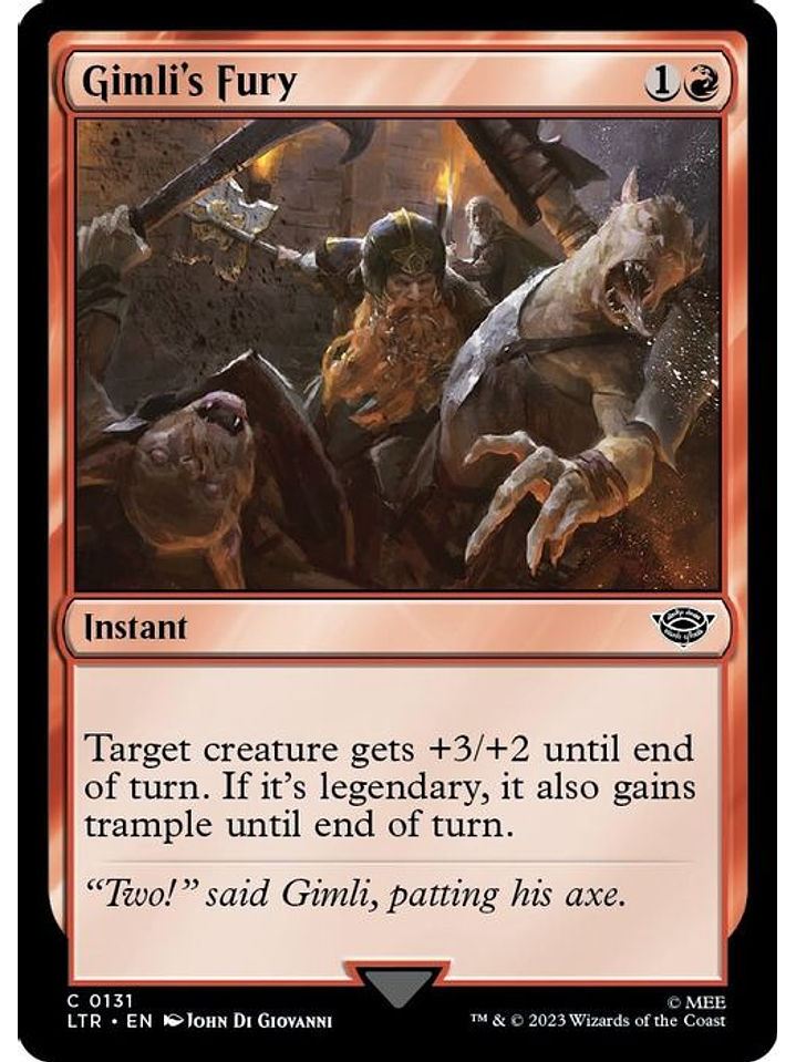 LTR-0131 C Gimli's Fury (Foil) 1