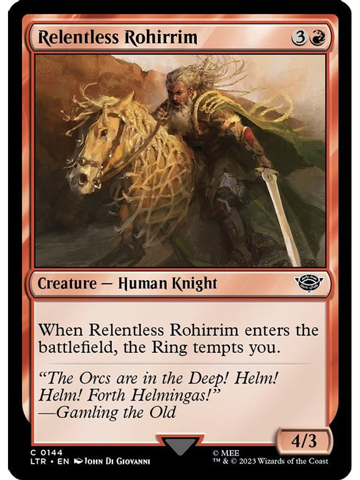 LTR-0144 C Relentless Rohirrim (Foil) 1