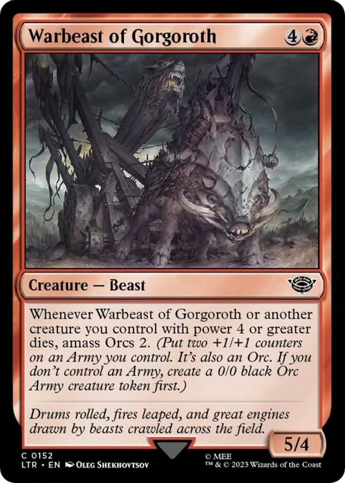 LTR-0152 C Warbeast of Gorgoroth (Foil)