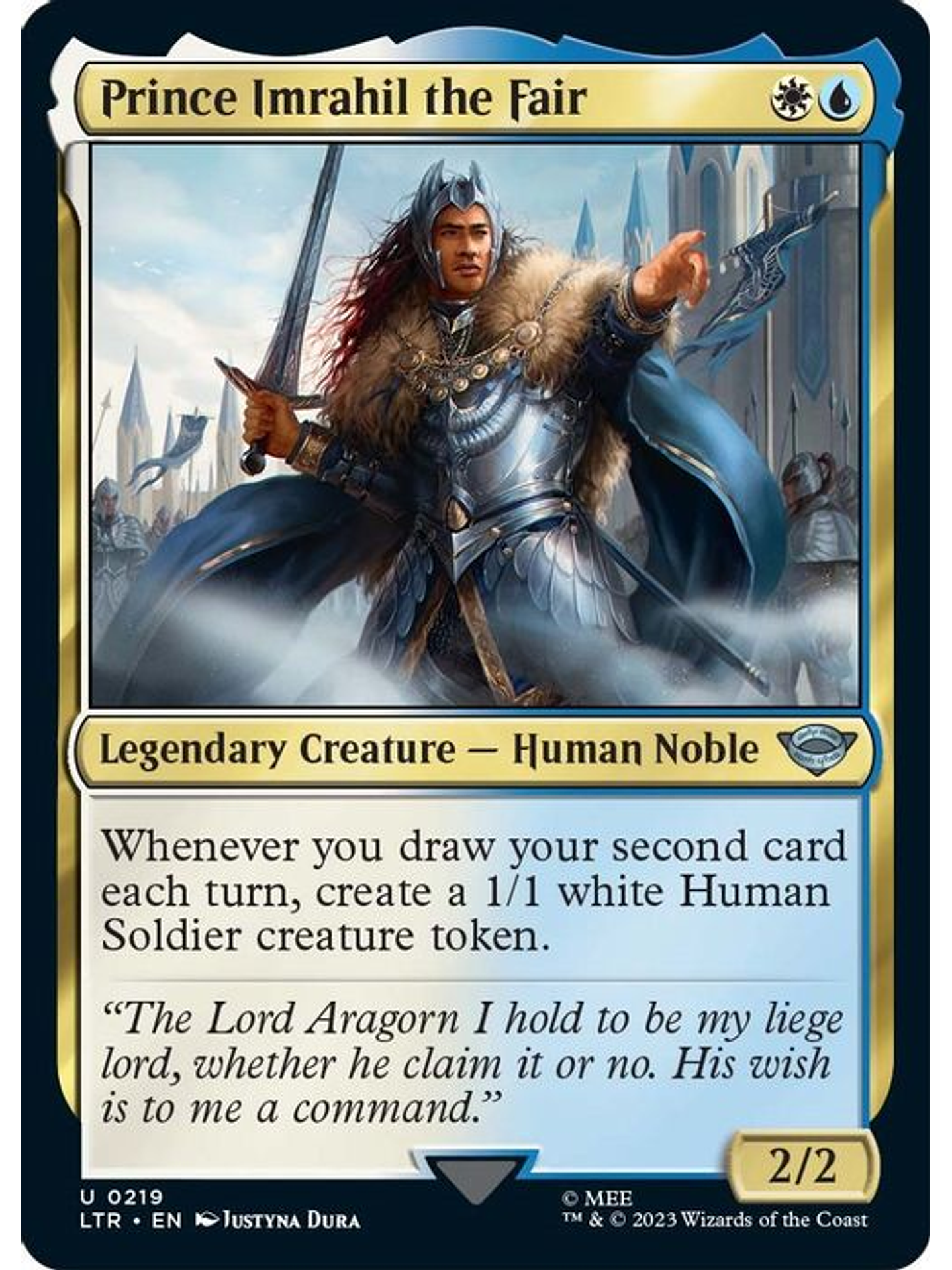 LTR-0219 U Prince Imrahil the Fair (Foil) 1
