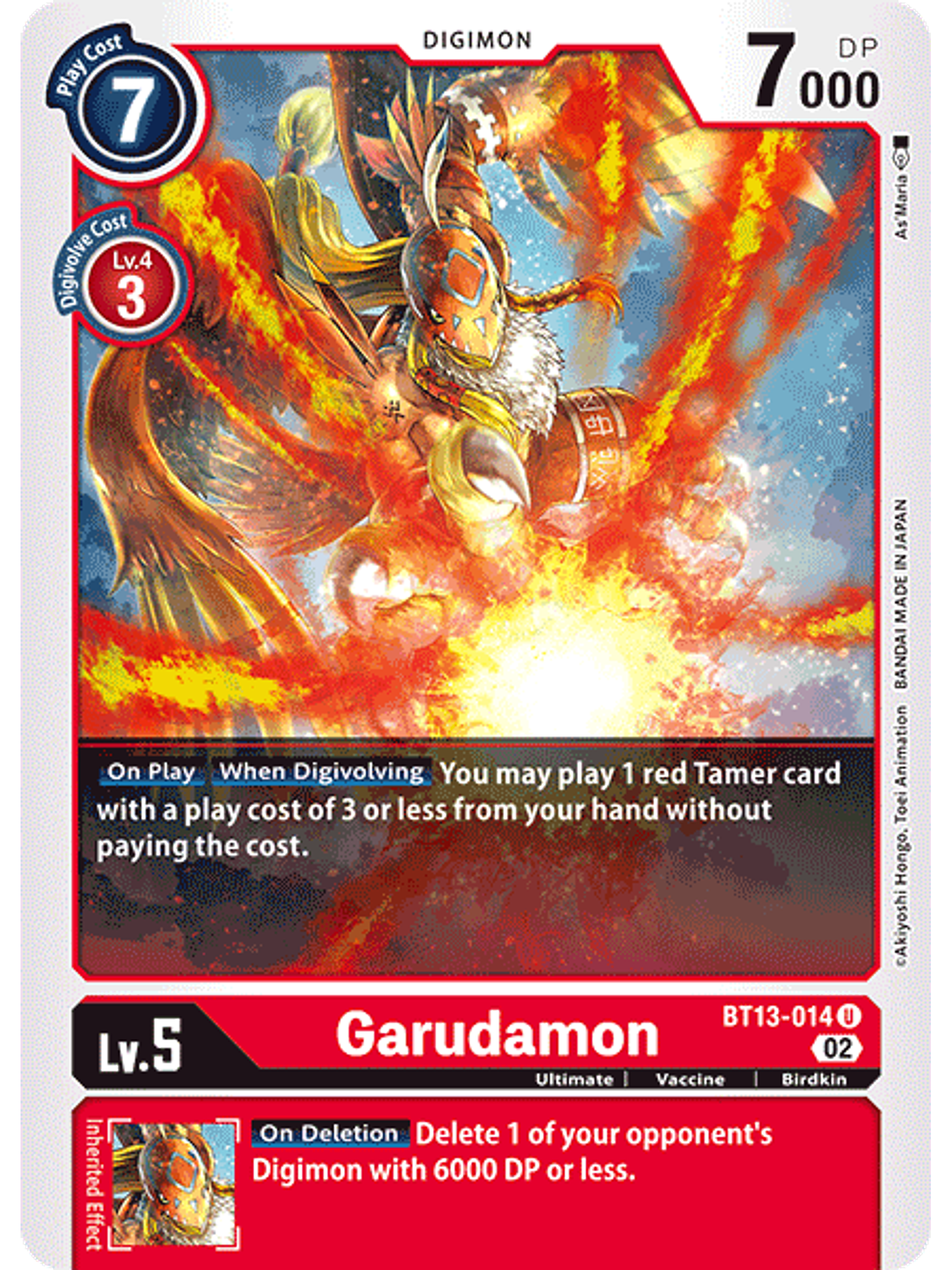 BT13-014 U Garudamon 1