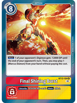 BT13-104 R Final Shining Burst