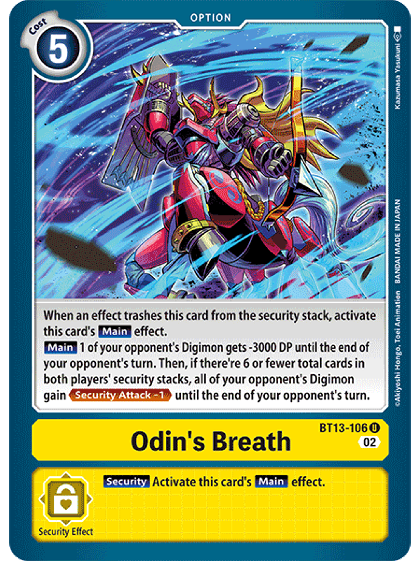 BT13-106 U Odin's Breath 1