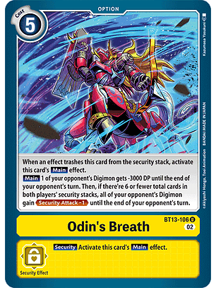 BT13-106 U Odin's Breath