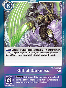 BT13-109 R Gift of Darkness