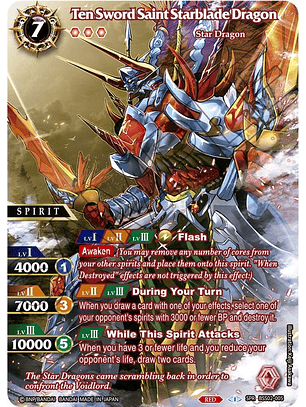 BSS02-005 (Special Rare) Ten Sword Saint Starblade Dragon