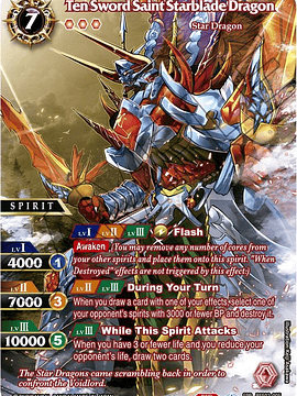 BSS02-005 (Special Rare) Ten Sword Saint Starblade Dragon