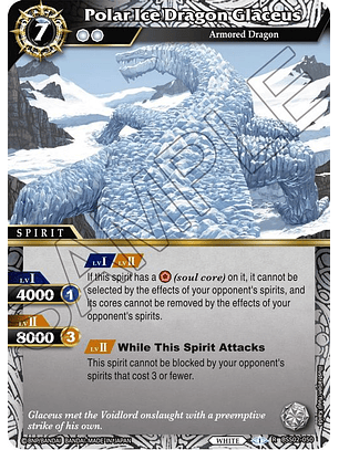 BSS02-050 Polar Ice Dragon Glaceus (FOIL)