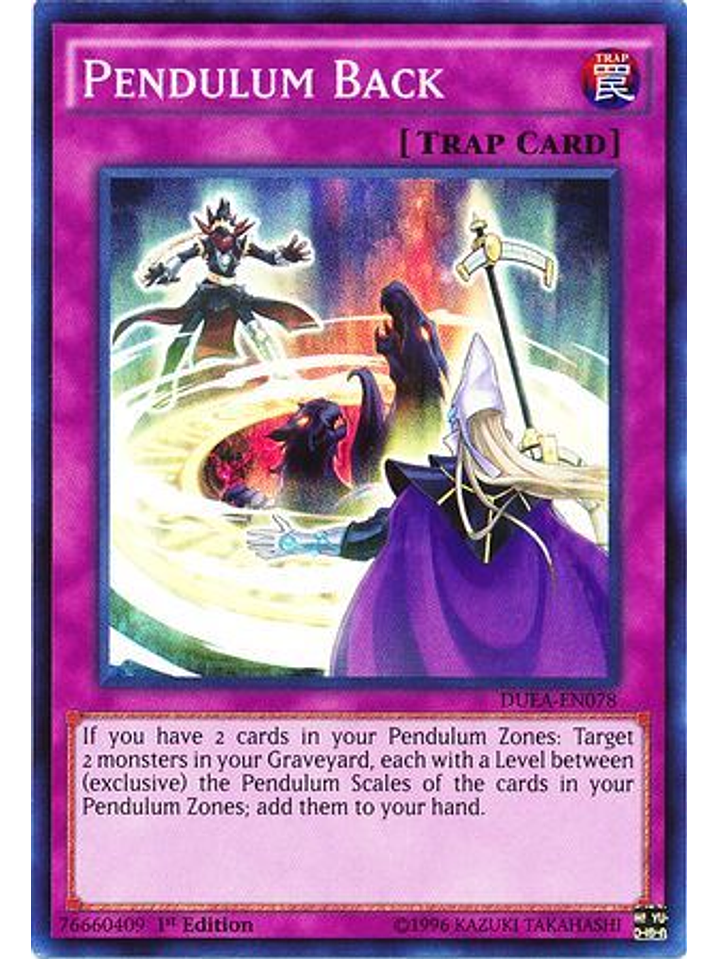 Pendulum Back - DUEA-EN078 - Super Rare 1st Edition 1