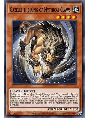 Gazelle the King of Mythical Claws - DUNE-EN003 - Super Rare 1st Edition