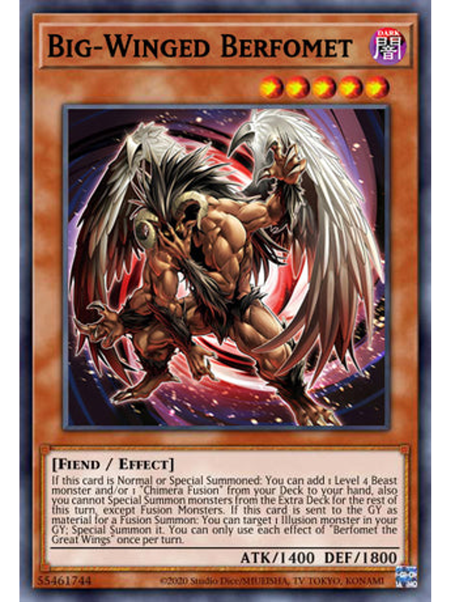 Big-Winged Berfomet - DUNE-EN004 - Super Rare 1st Edition 1