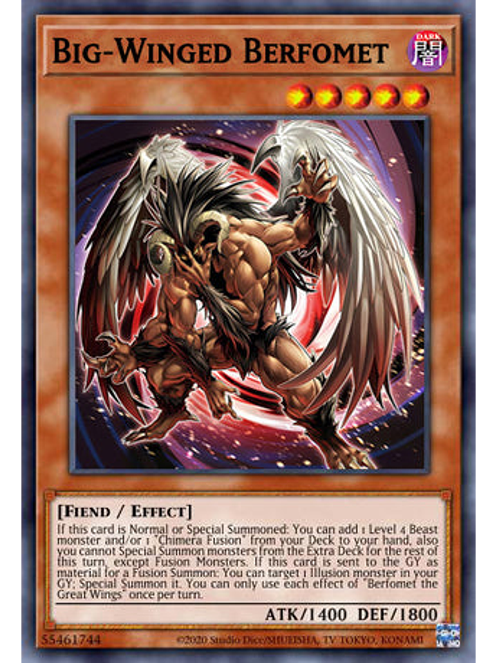 Big-Winged Berfomet - DUNE-EN004 - Super Rare 1st Edition 1