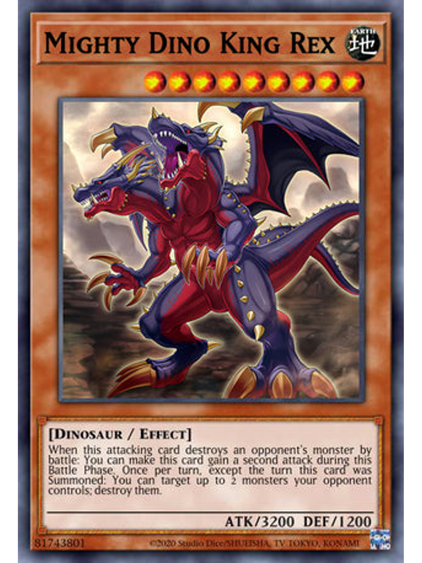 Mighty Dino King Rex - DUNE-EN008 - Super Rare 1st Edition 1