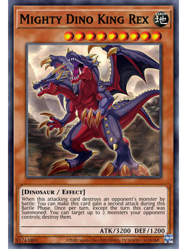 Mighty Dino King Rex - DUNE-EN008 - Super Rare 1st Edition 1