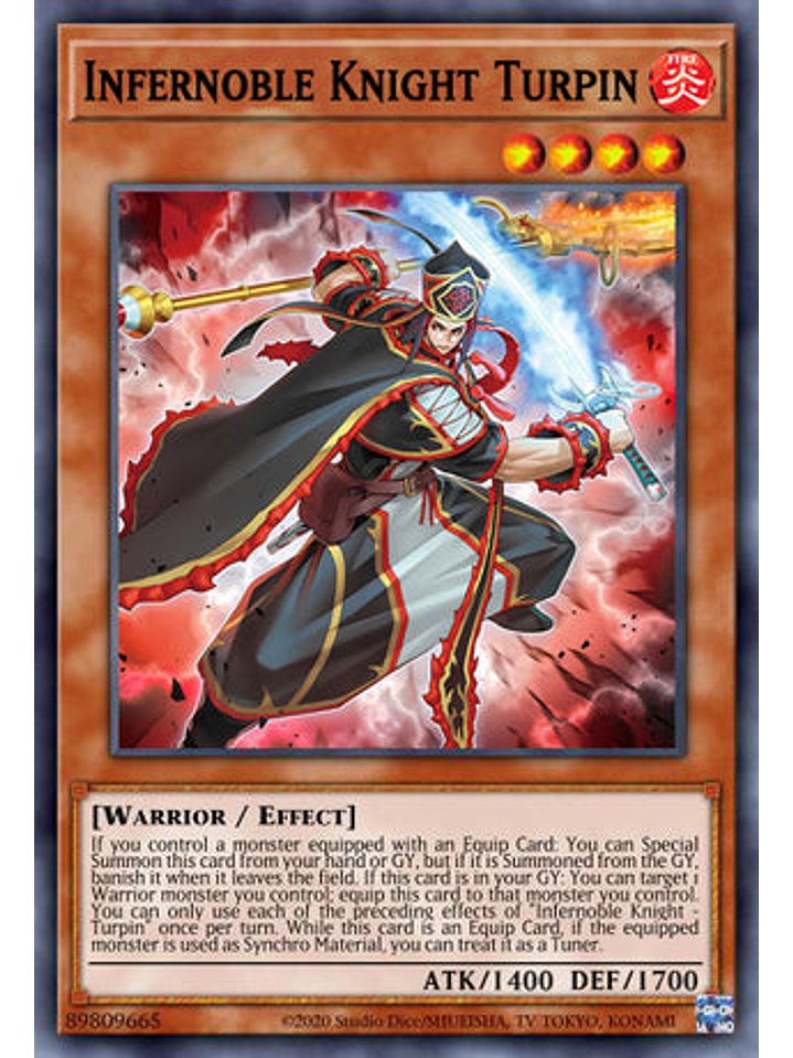Infernoble Knight Turpin - DUNE-EN014 - Super Rare 1st Edition 1