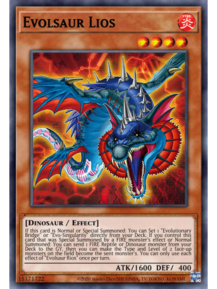 Evolsaur Lios - DUNE-EN018 - Common 1st Edition 1