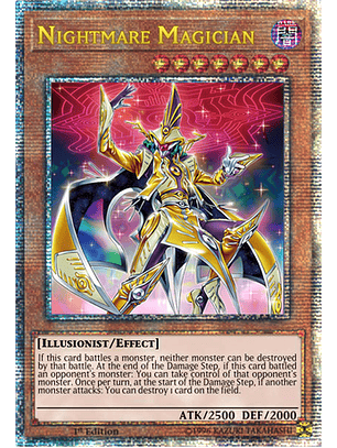 Nightmare Magician - DUNE-EN025 - Quarter Century Rare 1st Edition