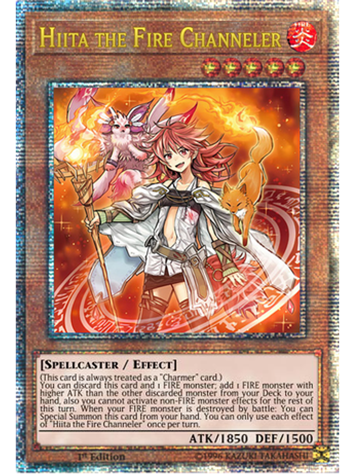 Hiita the Fire Channeler - DUNE-EN026 - Quarter Century Rare 1st Edition 1