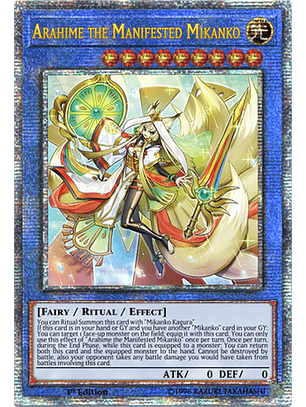 Arahime the Manifested Mikanko - DUNE-EN032 - Quarter Century Rare 1st Edition