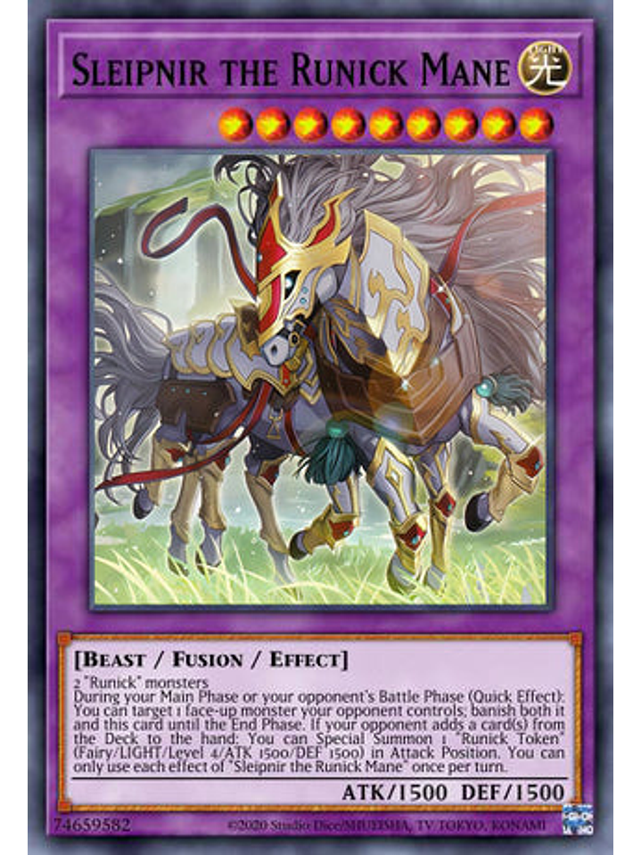 Sleipnir the Runick Mane - DUNE-EN035 - Secret Rare 1st Edition 1