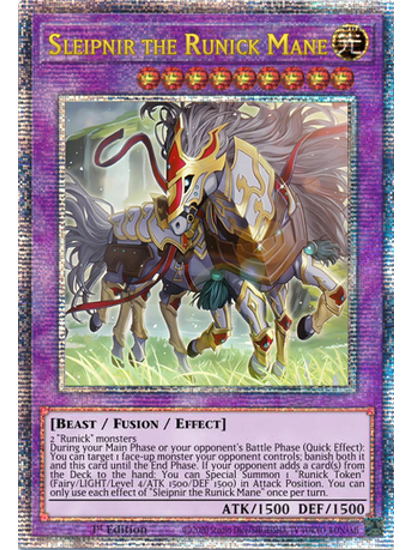 Sleipnir the Runick Mane - DUNE-EN035 - Quarter Century Rare 1st Edition 1