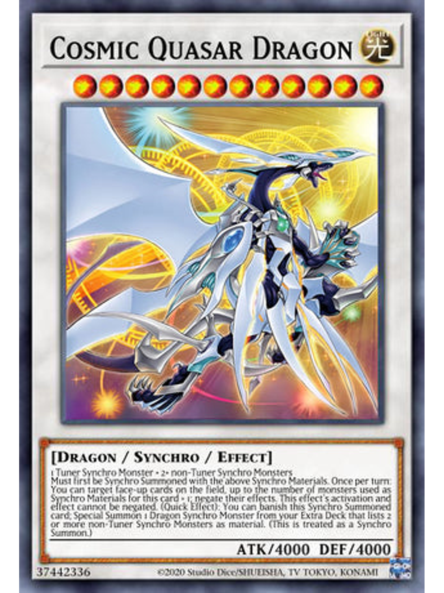 Cosmic Quasar Dragon - DUNE-EN037 - Ultra Rare 1st Edition 1