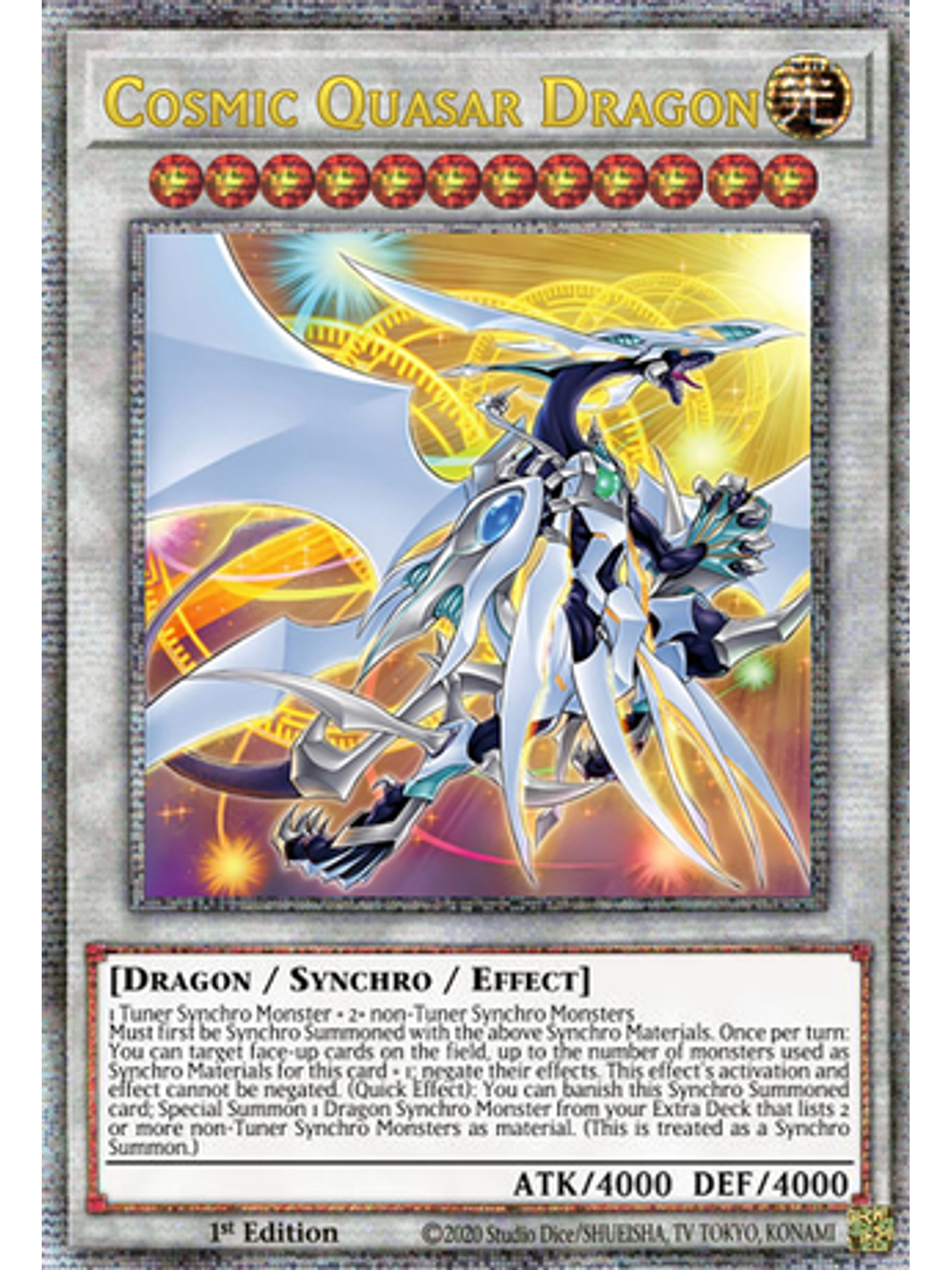 Cosmic Quasar Dragon - DUNE-EN037 - Quarter Century Rare 1st Edition 1