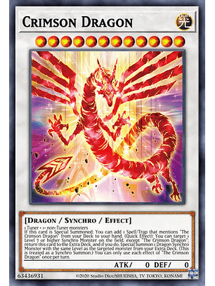 Crimson Dragon - DUNE-EN038 - Secret Rare 1st Edition