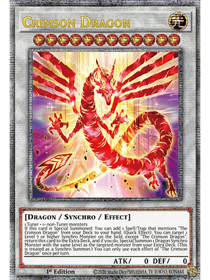Crimson Dragon - DUNE-EN038 - Quarter Century Rare 1st Edition