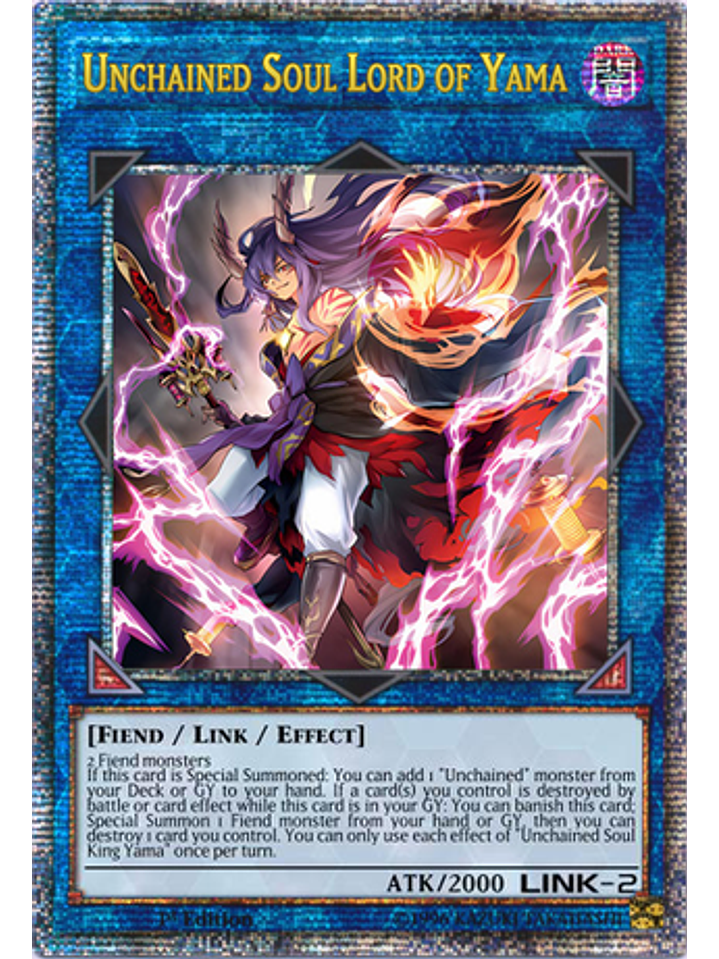 Unchained Soul Lord of Yama - DUNE-EN049 - Quarter Century Rare 1st Edition 1