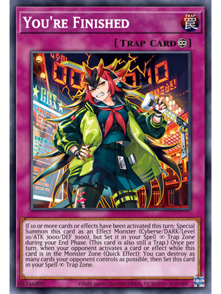 You're Finished - DUNE-EN080 - Super Rare 1st Edition 1